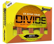 Srixon Q-Star Tour Divide Golf Balls Brite Yellow/Orange,12pk 1dz 2024 NEW