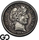 1909-D Barber Dime