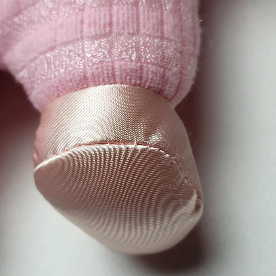 Taggies Mary Meyer Bebé Muñeca Peluche Tejido Waffle Rosa Peluche Suave Juguete Foto 4 de 4