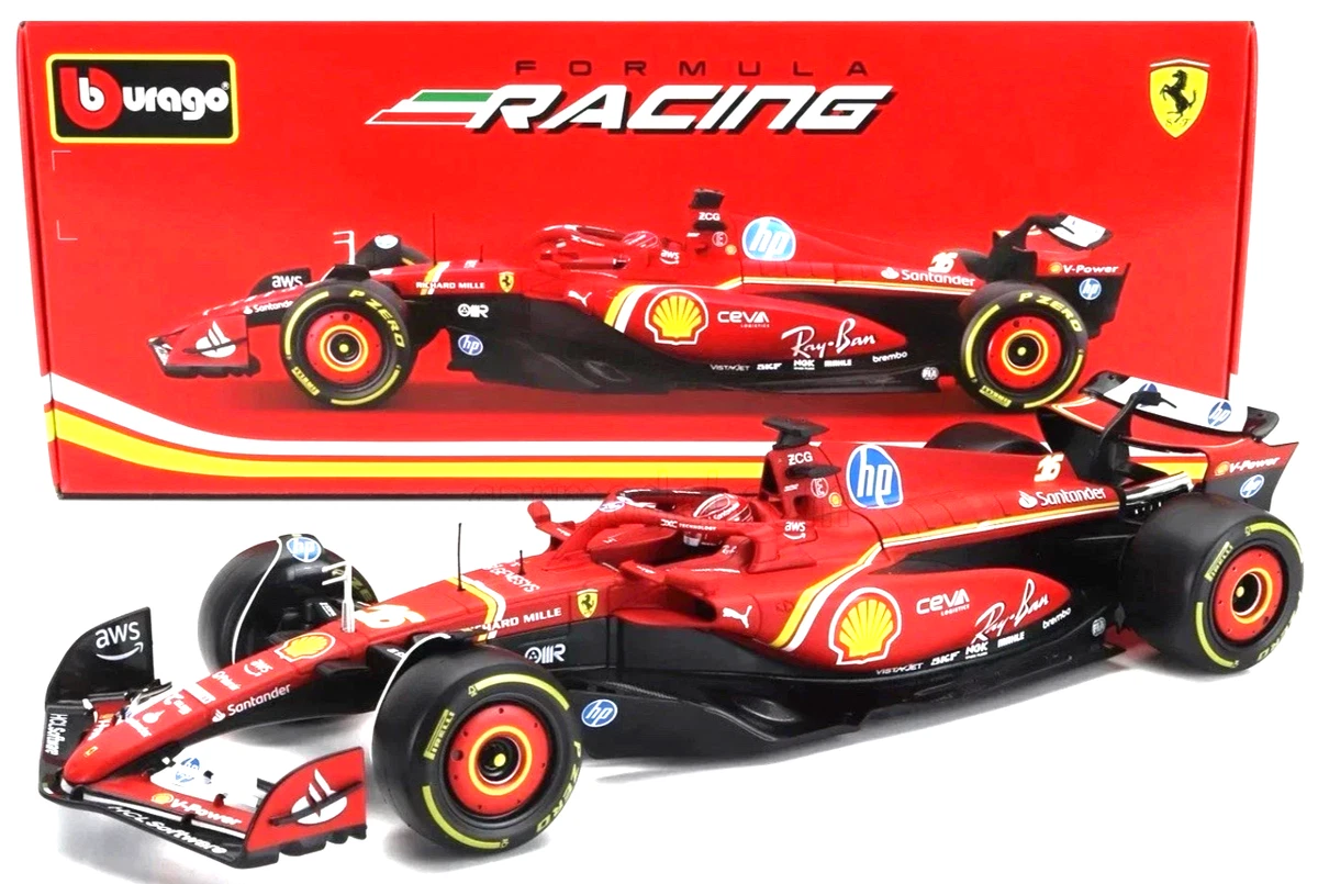 Bburago 1 18 Ferrari SF-24 Seasonal Livery GP 2024 Charles Leclerc