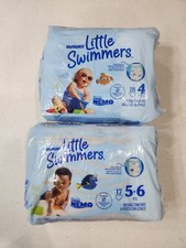 Huggies Little Swimmers Size 4  5-6 Swim Diapers 25 Total Count Finding Nemo