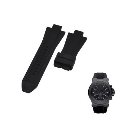 MK8152 29mm Black Rubber Watch Strap For Michael Kors