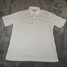 Collars  Co Dress Collar Polo Mens XL White Relaxed Fit Short Sleeve Polyester