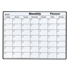 Magnetic Dry Erase Whiteboard Calendar Planner Fridge Kitchen Message Board Reus