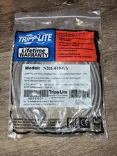 Tripp Lite Cat6 Gigabit Gray Snagless Patch Cable RJ45 10ft
