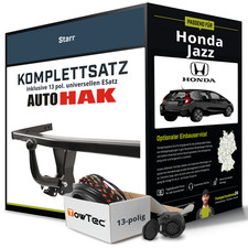 Für HONDA Jazz III Typ GE Anhängerkupplung starr +eSatz 13pol uni 2008-2015 NEU