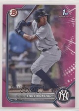 2022 Bowman Prospects Fuchsia Border 198/299 Fidel Montero #BP-74 3mx