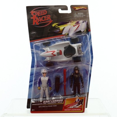 Hot Wheels Kart Cannon Speed Racer Jack Cannonball Taylor Rocket Launcher NIP