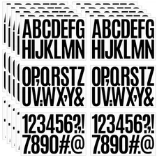 480 Pcs Waterproof 3" Vinyl Alphabet & Number Stickers - Self-Adhesive for Ma...