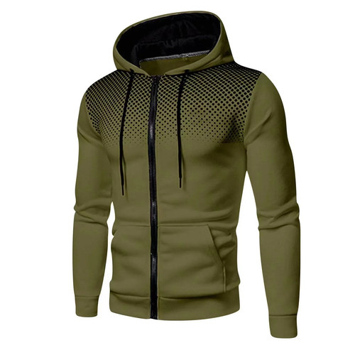2025 Neu Herbst Herren Sweatshirts Langarm Jacke Hoodie Reißverschluss Jacke - Bild 19 von 25