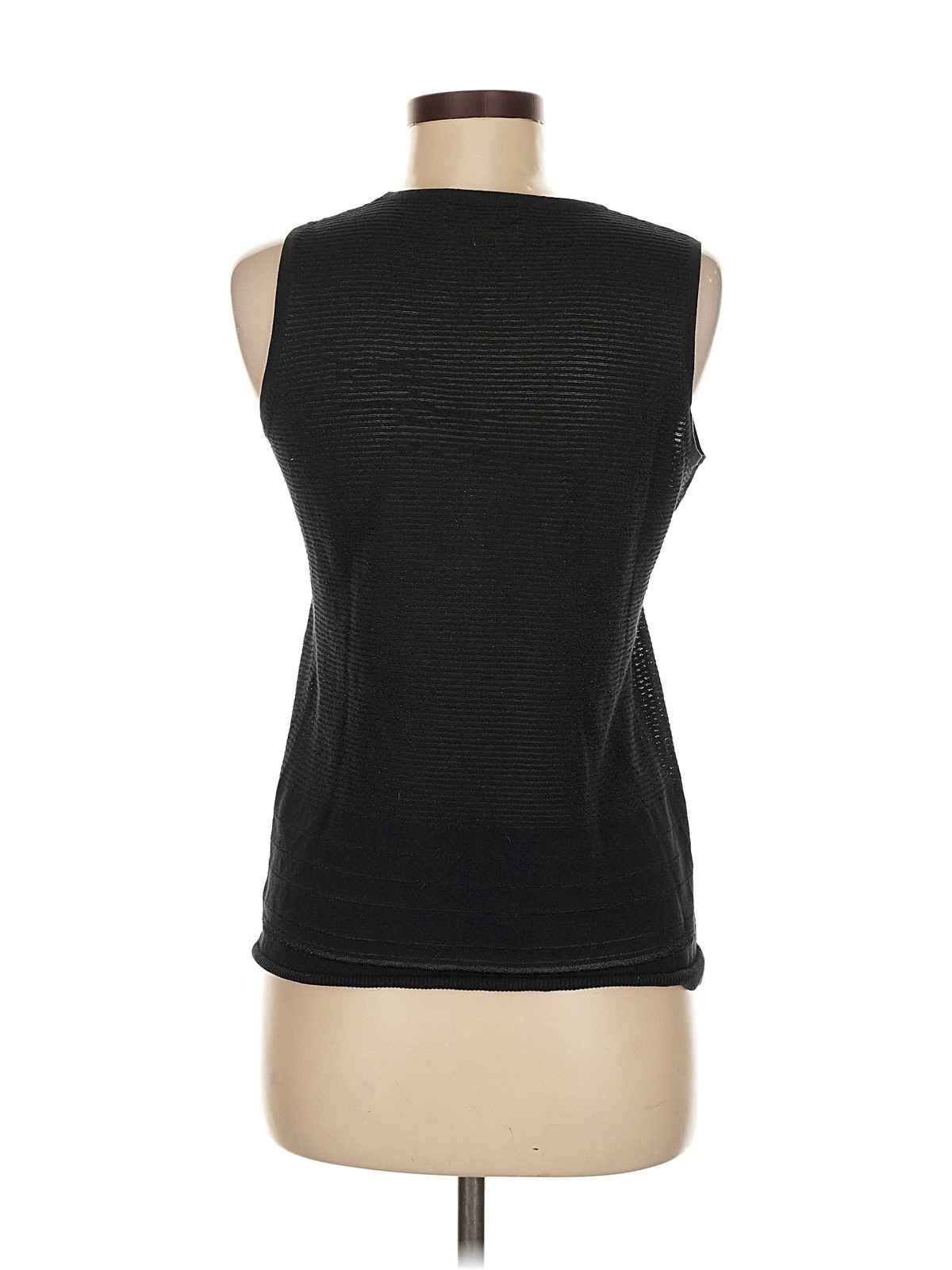 Calvin Klein Women Black Sleeveless T-Shirt M thumbnail 2