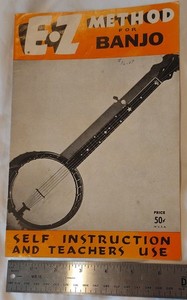 1955 Vintage/Antique EZ Method Banjo Instruction Manual