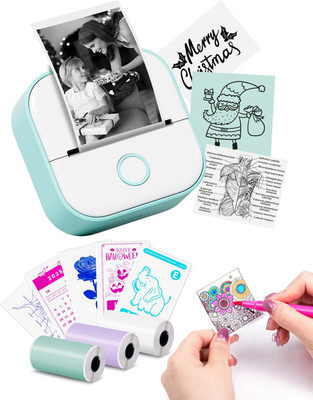 Impresora mini T02 termica portatil sin tinta Bluetooth notas diagramas DIY