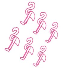 Lot De 100 Trombones En Forme De Flamant Rose Petits Marque-pages Antidérapan -