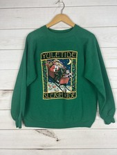Vintage Yuletide Sleigh Ride Sweatshirt Mens Large Hanes Sport Christmas 90s