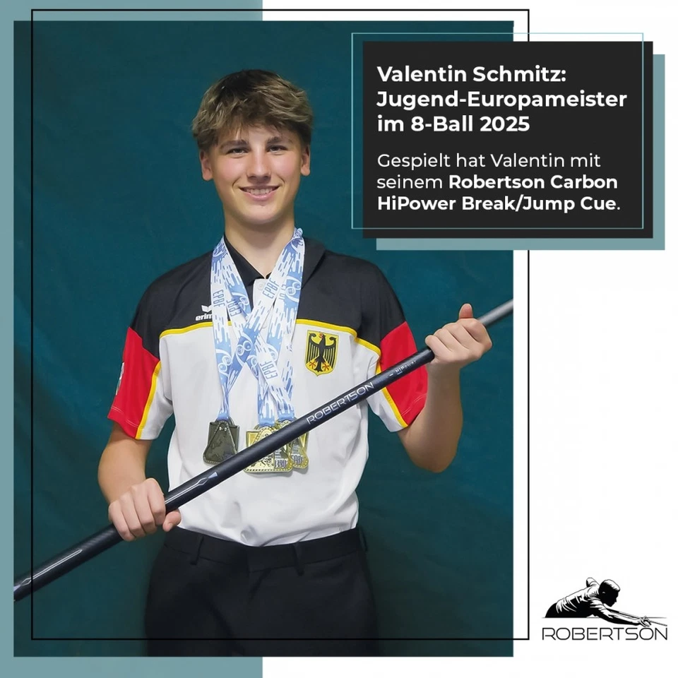 Robertson Queue HiPower Carbon Break 2 tlg. Billard Sport Hi-Tech Billardsport - Bild 3 von 4