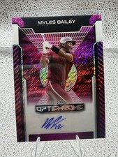 Myles Bailey Auto /8 🔥 2025 Leaf Optichrome SSP Prospect Low # Autograph