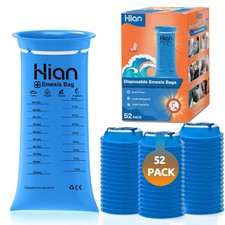 Vomit Bags Disposable, 52 Pack, 1000 mL Emesis Bags for Travel