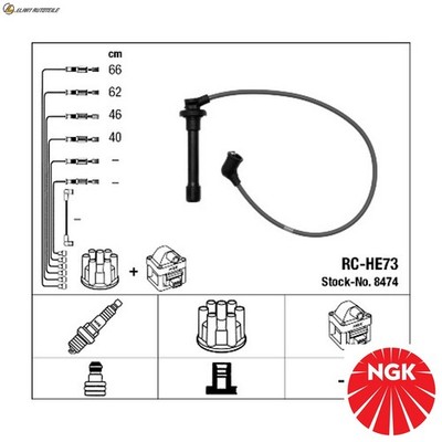 ZÜNDLEITUNGSSATZ 8474 FÜR HONDA INTEGRA/SJ/VI CIVIC/Hatchback/MK/Fastback/VII