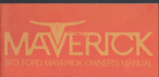 1973 Ford Maverick Owners Manual Original MN1889