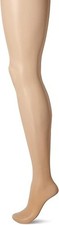 Secret Silky Support Leg Control Top Pantyhose Size: D Nude