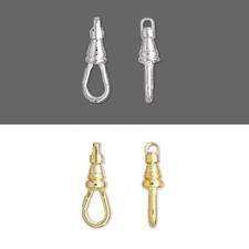 2 Big 1 Inch Plated Metal Swivel Clasp Clip Hook Findings for Purses Lanyards 