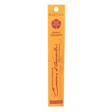Maroma Orange Cinnamon Premium Stick Incense, 10 Sticks