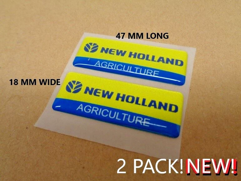 New Holland Agriculture Tractor IMCA NHRA USRA Set of 2 GEL STYLE DECALS NEW!!