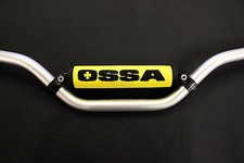 Ossa bar pads embroidered - 18cm - Classic Trials/Motocross - Made in UK 