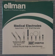 NEW Ellman International RF Electrode Set of 40 for Ellman Generators!
