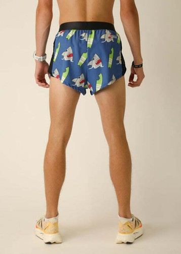 Pantalones cortos para hombre Blue Sharks 2" medio dividido (XS, S, M, L, XL) - Imagen 7 de 12