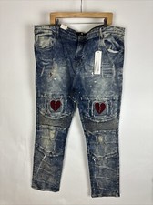 New $89.99  Focus Embroidered Broken Heart Je...