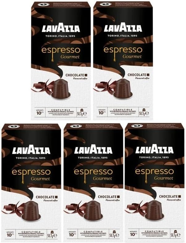 Lavazza Espresso Gourmet Chocolate 5x10 (50) Nespresso compatible coffee pods