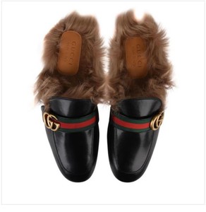 gucci fur slides mens