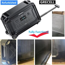 USED 4000W Portable Power Station, 5040Wh Solar Generator LiFePO4 Home Battery