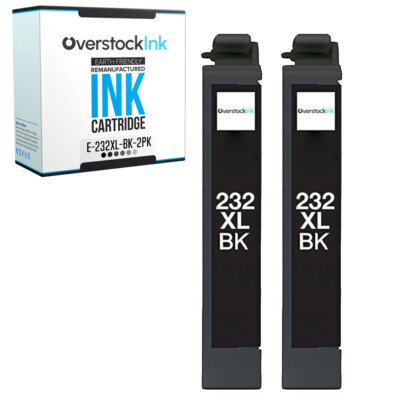 2PK Compatible OSI T232XL Black Ink Cartridge for Epson WorkForce WF2930 WF2950