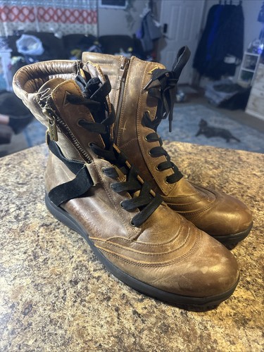 LGND Schuhe Leo braun Steampunk Stil Cosplay Kostüm Stiefel Größe 11