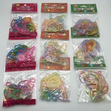 9 Packs = 108 Individual Pieces Assorted Silly Bandz Rubber Band Bracelets New