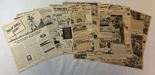 collection/lot of seventeen 1940's FORD MOTOR COMPANY magazine ads