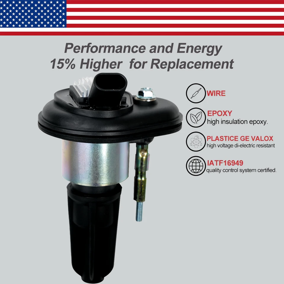 6X OEM Ignition Coils & 6X Iridium Spark Plugs For Chevy GMC Isuzu 4.2L V6 UF303 - Image 3 of 4