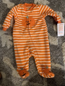 carters pumpkin pajamas