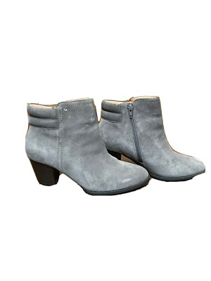 Vionic Womens Upright Jessie Gray Fashion Boots Size 9 Wide Bootie Zip