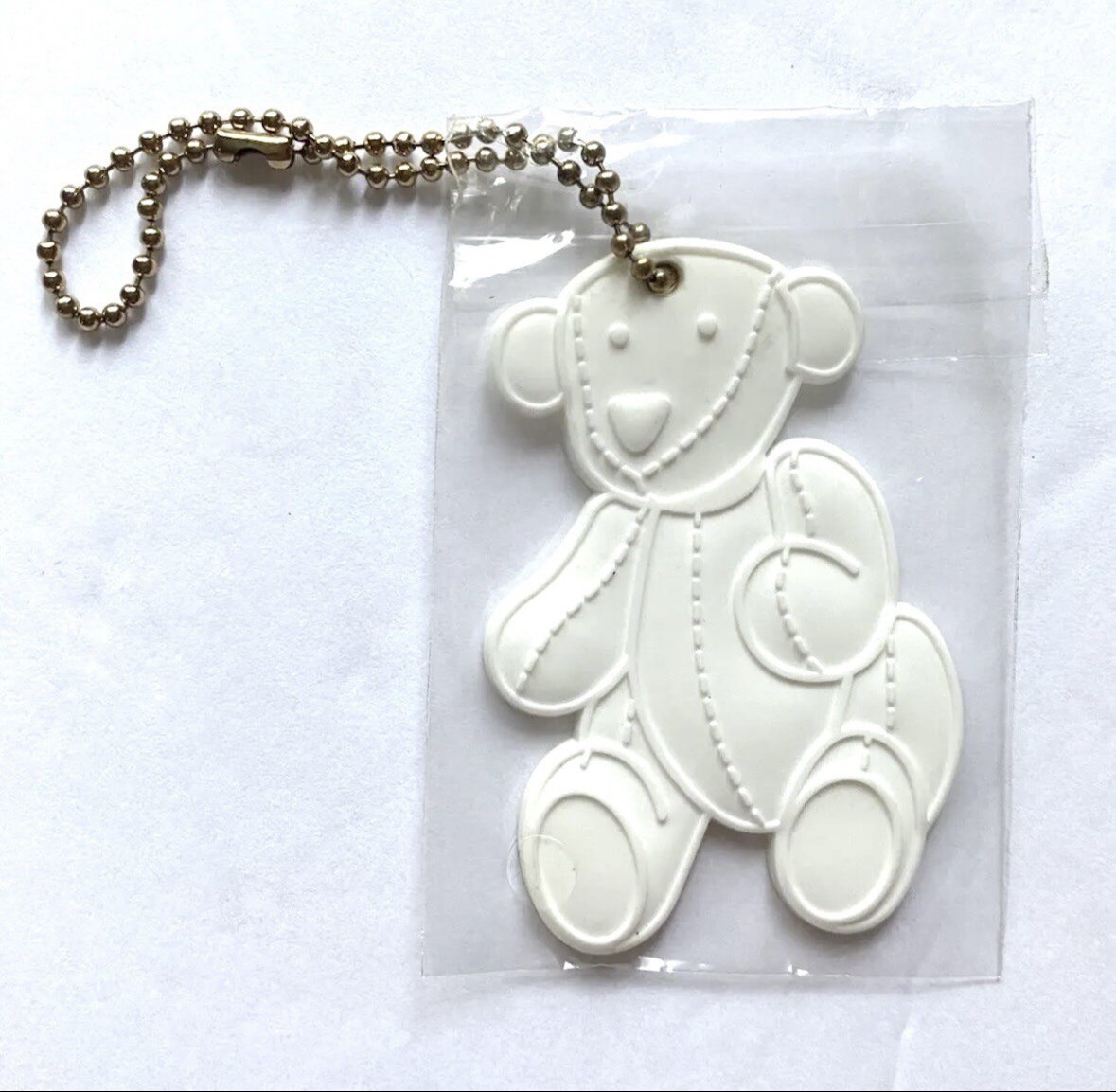 Large GUCCI Silver Crystal Bear Christmas Ornament Vintage- Tom