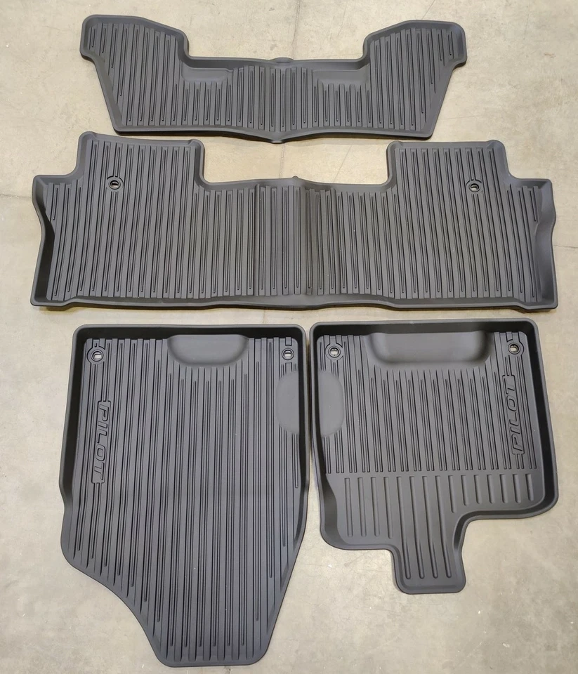 Genuine OEM Honda 08P17-TG7-300A All Season High Wall Floor Mats 2016-2022 Pilot - Image 2 of 3