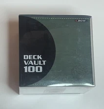 BCW Green Leatherette Deck Box Vault LX Holds 100 Sleeved Cards plus dice