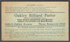1921 DANCE NOTICE - Blue Oaks Dance at McCormick Club House Chicago BILLIARDS — photo 2