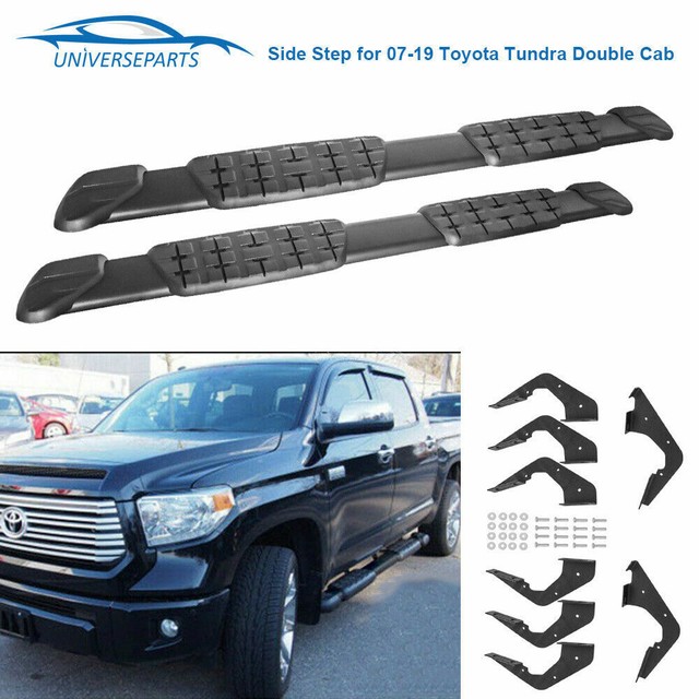 Fits 07-20 Toyota Tundra Crewmax Cab Pickup Aluminum Side Step Bar