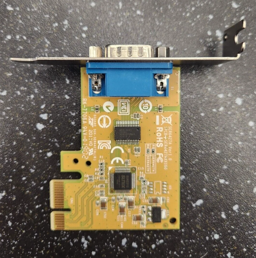 Ports Rs-232 Sunix Ser6437a Carte PCI Express Sunix SER6437A - 2 Ports Série RS-232 - Extension Ports COM Carte Pci Express Sunix Ser6437a 2 Ports Série Rs-232 1