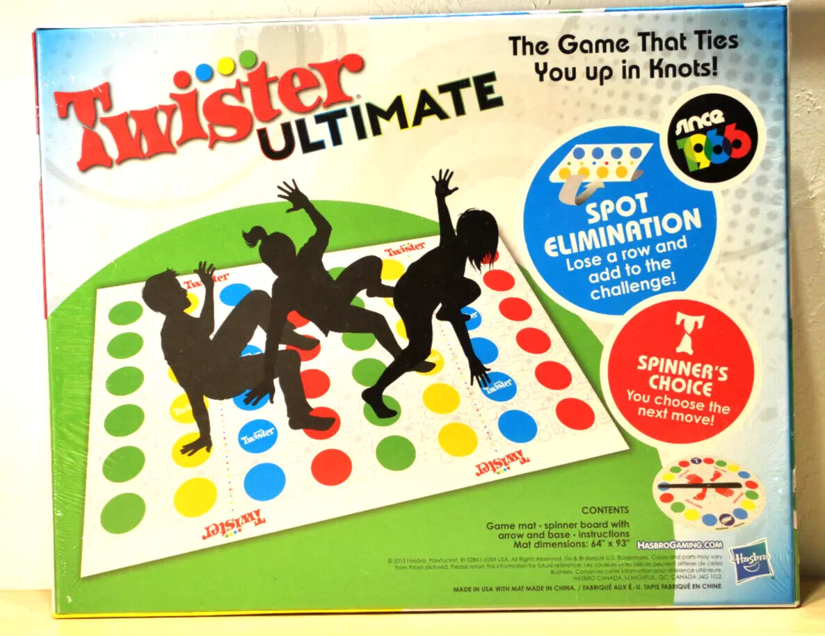 Hasbro Gaming Twister Ultimate: Bigger Mat, More Colored Spots, Family,  Kids Party Game Age 6+; Compatible with Alexa ( Exclusive)