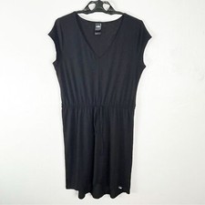 THE NORTH FACE Black Casual Drawstring Waist Short Sleeves Dress, Size Large